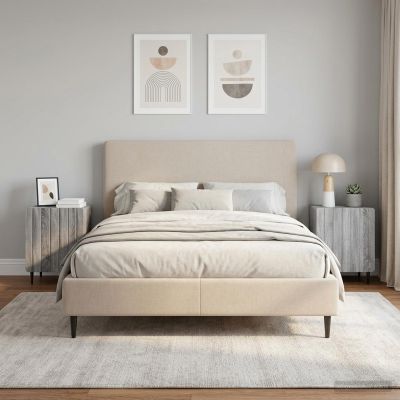 vidaXL Nočný stolík 2 ks Sivá sonoma 43 x 34,5 x 52 cm