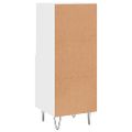 vidaXL Komoda lesklá biela 34,5x34x90 cm spracované drevo
