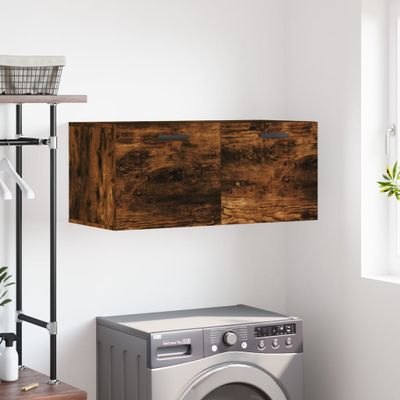 vidaXL Nástenná skrinka dymový dub 80x36,5x35 cm kompozitné drevo