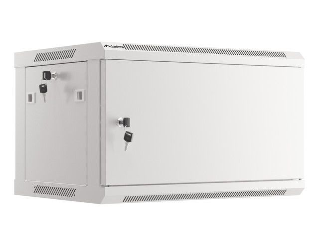 LANBERG RACKOVÁ SKRIŇA 19'' PRO MONTÁŽ NA STENU 6U/600X450 PRO VLASTNÚ MONTÁŽ S KOVOVÝMI DVERAMI ŠEDÁ