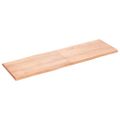 vidaXL Stolová doska svetlohnedá 160x50x(2-4)cm ošetrený masív hrany
