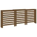 vidaXL Kryt na radiátor medový 210x21x85 cm masívna borovica