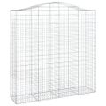 vidaXL Oblúkové gabiónové koše 11 ks 200x50x200/220cm pozinkov. železo