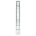 vidaXL Oblúkový gabionový kôš 4 ks 400x30x200/220cm pozinkované železo