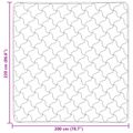 vidaXL Prikrývka na celý rok 200 x 220 cm Žiadne Sivohnedá Priedušná