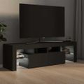 vidaXL TV skrinka s LED svetlami, sivá 140x36,5x40 cm