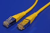 FTP patchkabel kat. 5e, 0,5m, žltý