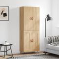 vidaXL Vysoká skrinka dub sonoma 69,5x34x180 cm spracované drevo