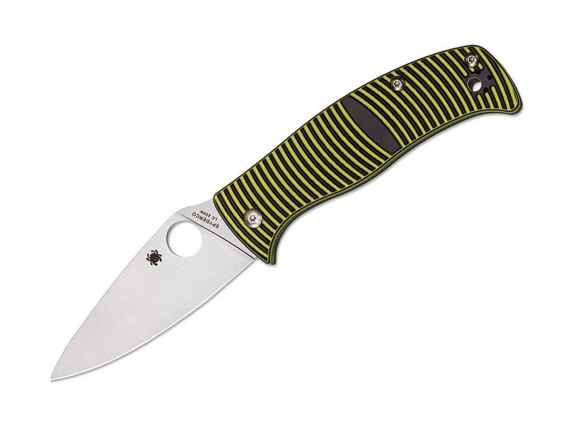 Spyderco C217GP Caribbean vreckový nôž 9,4 cm, čierno-žltá, G10