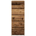 vidaXL Komoda so zásuvkami, staré drevo 37,5x35x99cm, kompozitné drevo