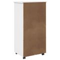 vidaXL Koliesková skriňa 53 x 39 x 103 cm Masívne borovicové drevo