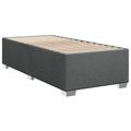 vidaXL Posteľ boxspring s matracom Tmavosivá 100 x 200 cm Látka