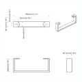 vidaXL Nohy nábytku 2 ks Čierna 796 x 40,5 x 100 mm Železo