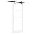 vidaXL Posuvné dvere ORKDAL 83 x 211 cm Biela a čierna
