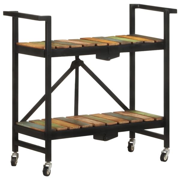 vidaXL Kuchynský vozík 87x36x81 cm masívne recyklované drevo