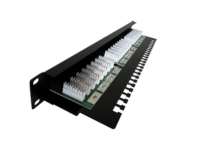 ADEX patch panel 24port cat5e UTP s vyväzovacou lištou