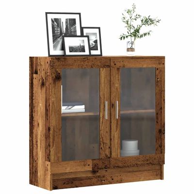 vidaXL Knižnica staré drevo 82,5x30,5x80 cm kompozitné drevo