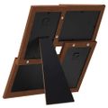 vidaXL Kolážový fotorámik na 4 fotky (13x18 cm) tmavohnedý MDF