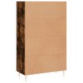 vidaXL Vysoká skrinka dymový dub 69,5x31x115 cm kompozitné drevo