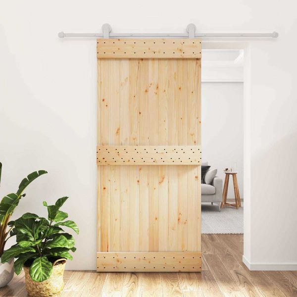 vidaXL Posuvné dvere Prírodná a biela 95 x 210 cm