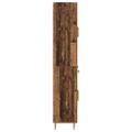 vidaXL Highboard Staré drevo 69,5 x 34 x 180 cm Kompozitné drevo