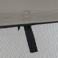 vidaXL Strieška Bimini s 3 oblúkmi a sieť. stenami 183x(154-167)x137cm