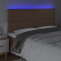 VidaXL Čelo postele hnedé 180x5x118/128 cm umelá koža