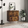 vidaXL Komoda dymový dub 60x35x70 cm spracované drevo