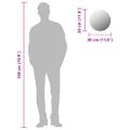 vidaXL Bezrámové zrkadlo okrúhle 30 cm sklo