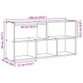 vidaXL Nástenná polica staré drevo 100x25x50 cm kompozitné drevo
