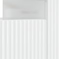 vidaXL LED TV kabinet Biela s vysokým leskom Kompozitné drevo