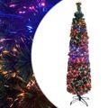 vidaXL Úzky umelý vianočný stromček+stojan 150 cm, optické vlákno