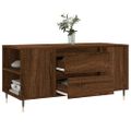 vidaXL Konferenčný stolík hnedý dub 102x44,5x50 cm kompozitné drevo