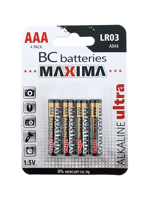 BC batteries MAXIMA alkalická mikrotužková batéria 1,5V LR03 / 1ks