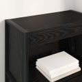 vidaXL Knižnica 60 x 30 x 121 cm Kompozitné drevo Čierny dub