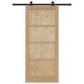 vidaXL Posuvné dvere ORKDAL 86 x 198,5 cm Borovicový masív Prírodná