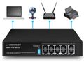 Switch Esperanza Matrix ENS108, 10/100/1000Mbps, 8PoE+2, 120W