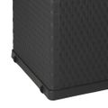 vidaXL Záhradný úložný box, antracitový 120x56x63 cm, PP ratan