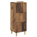 vidaXL Zásuvkový kabinet Staré drevo 33 x 34,5 x 90 cm