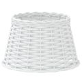 vidaXL Tienidlo na lampu biele Ø38x23 cm prútené
