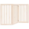 vidaXL Skladacia brána pre psa, 3 panely, 150 cm, topoľové drevo