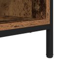 vidaXL Skriňa na topánky 131 x 35 x 50 cm Inžinierske drevo a železo