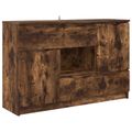 vidaXL Servírovacia skriňa Dymová dub 100 x 30 x 65,6 Kompozitné drevo