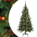 vidaXL Umelý Sklápací Vianočný Stromček Zelená 120 cm PE a PVC