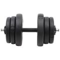 vidaXL Činka so závažiami 40 kg