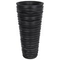 vidaXL Kvetináč s odnímateľnou vložkou antracit 18/45 l PP drážkovaný
