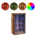 vidaXL LED komoda Staré drevo 60,5 x 37 x 100 cm Kompozitné drevo