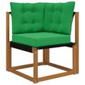vidaXL Vankúš na vonkajšiu pohovku Polyester Zelená 50,5 x 50,5 cm