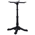 VidaXL Bistro Table Noha Čierna 52x52x72 cm Liatina