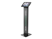 Black - Skriňa - pre tablet - brandable - uzamykateľný - kov, polypropylén - čierna - veľkosť obrazovky: 11" - podlahové prevedenie - pre Apple 11-inch iPad Air (M2, M3)